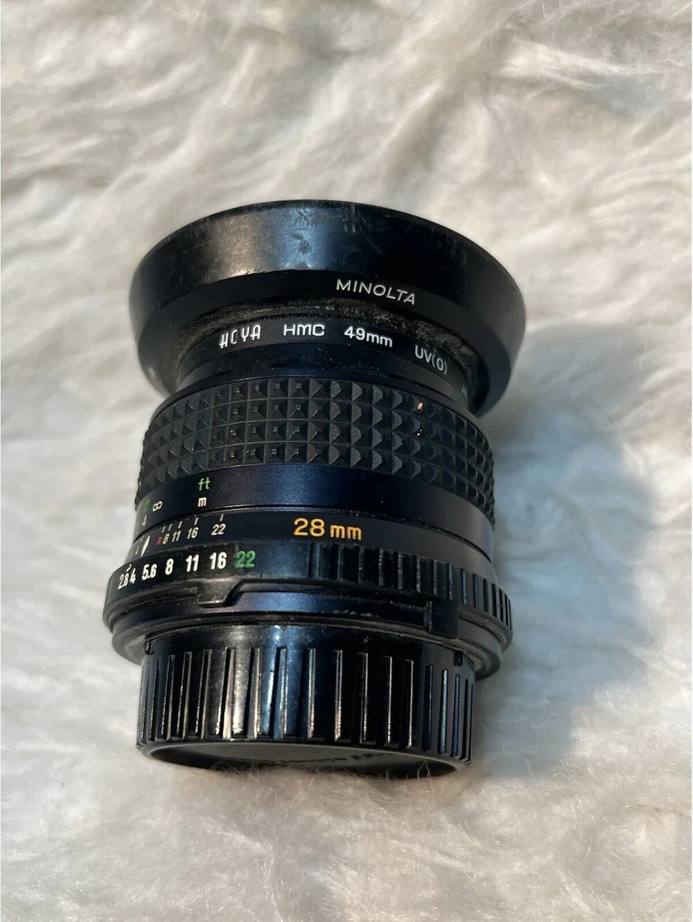 Minolta MD W.Rokkor-X 28mm f/2.8 Wide Angle Manual Focus Lens